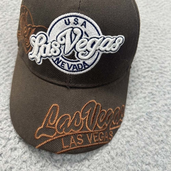Las Vegas Hat Cap Mens One Size Strapback Destination Souvenir Embellished - Picture 2 of 12